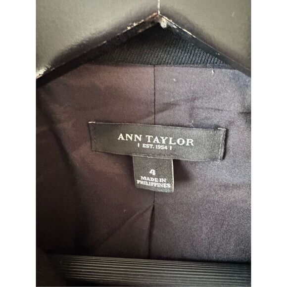 Ann Taylor Moto Jacket in Black Size 4 - Picture 6 of 12